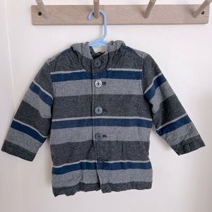 Old Navy Kids Lightweight Button Up Hoodie Jacket Size 2T